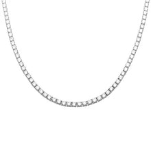 Load image into Gallery viewer, Sterling Silver 4MM-13.50CT Round Cubic Zirconia Necklace