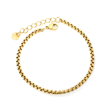 Load image into Gallery viewer, Stelluxe Stainless Steel Round Tail Plague Square Pearl Bracelet