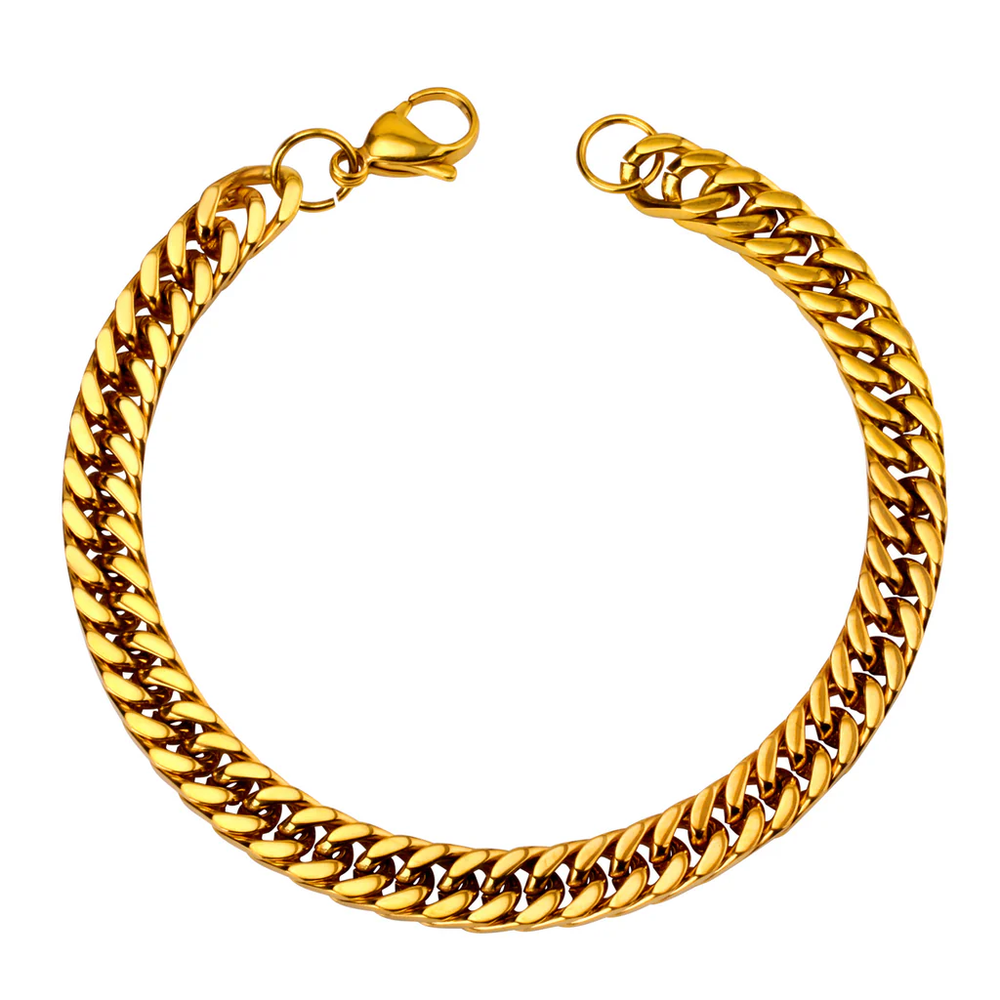 Stainless Steel Gold Color PVD Bangle Bracelet