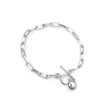 Load image into Gallery viewer, Stelluxe Stainless Steel Color PVD Ball Pendant Toggle Clasp Bracelet