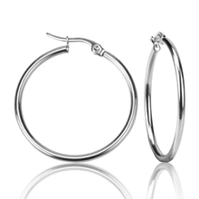 Load image into Gallery viewer, Stelluxe Stainless Steel Color PVD Hoop Earrings
