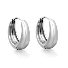 Load image into Gallery viewer, Stainless Steel Color PVD Inner Smooth Circle Hoop Earrings