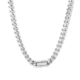 Tresoli Stainless Steel Color PVD Cuban Chain Buckle Style Necklace