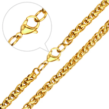 Load image into Gallery viewer, Tresoli Stainless Steel Gold Color PVD Bulk Long Necklace