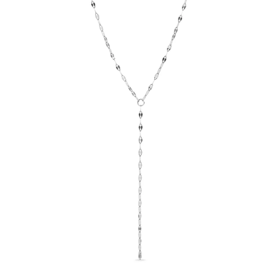 Stelluxe Stainless Steel Color PVD Lariat Lip Chain Necklace
