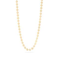 Tresoli Stainless Steel Gold Color PVD Sunburst Chain Necklace
