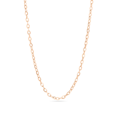 Tresoli Stainless Steel Gold Color PVD Coated Loop Or Cable Chain Necklace