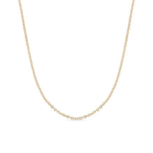 Load image into Gallery viewer, Tresoli Stainless Steel Gold Color PVD Crimped Oval Link Chain Necklace