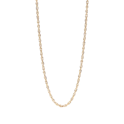 Tresoli Stainless Steel Gold Color PVD Double Round Link Chain Necklace