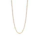 Tresoli Stainless Steel Gold Color PVD Double Round Link Chain Necklace