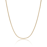 Tresoli Stainless Steel Gold Color PVD Twisted Round Link Chain Necklace