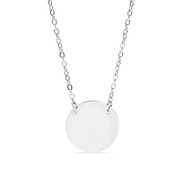 Stainless Steel Color PVD Stainless Circle Necklace