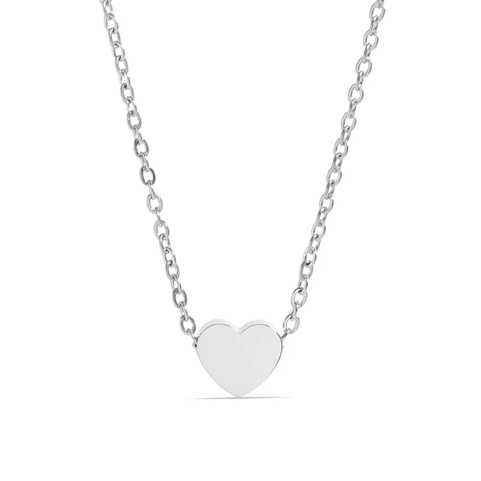 Stelluxe Stainless Steel Color PVD Mini Heart Necklace