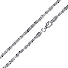 Load image into Gallery viewer, Sterling Silver Rhodium Plated Roc 040-2mm Chain