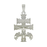 Sterling Silver Caravaca Crucifix Cross Pendant