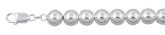 Sterling Silver Italian Solid Stylish Hollow Round Bead/Ball Chain 10mm Nickel Free Necklace with Lobster Claw Clasp Closure