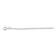 Load image into Gallery viewer, Italian Sterling Silver Loose Rope Chain 025 1.2mm with Spring Ring Clasp Closure
