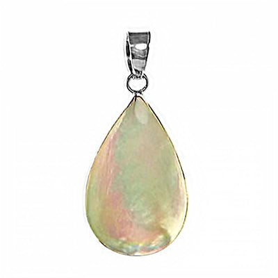Sterling Silver Stylish Tear Drop Shape Fresh Water Pearl Pendant with Pendant Dimensions of 19MMx38.1MM