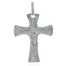 Load image into Gallery viewer, Sterling Silver Antique Style Crucifix Pendant with Pendant Dimensions of 23MMx41.23MM