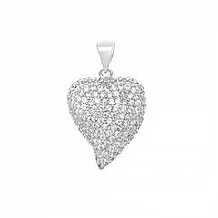 Sterling Silver Stylish Star Pendant with Clear Cz and Fresh Water PearlAnd Pendant Dimensions of 8MMx19.05MM
