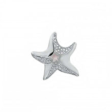 Load image into Gallery viewer, Sterling Silver Fancy Starfish Pendant with Natural Rose QuartzAnd Pendant Dimensions of 28MMx31.75MM