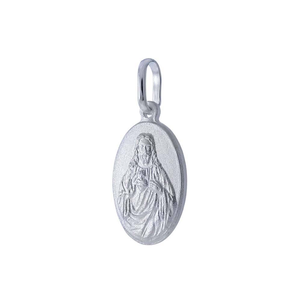 Sterling Silver Italian Jesus Pendant with Pendant Dimensions of 11MMx23.81MM