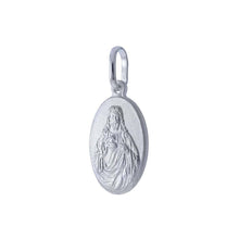 Load image into Gallery viewer, Sterling Silver Italian Jesus Pendant with Pendant Dimensions of 11MMx23.81MM