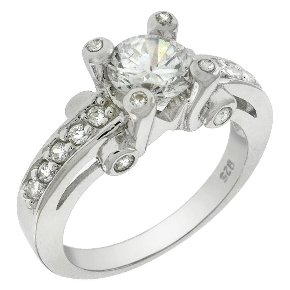 Sterling Silver CZ Cubic Zirconia Ring