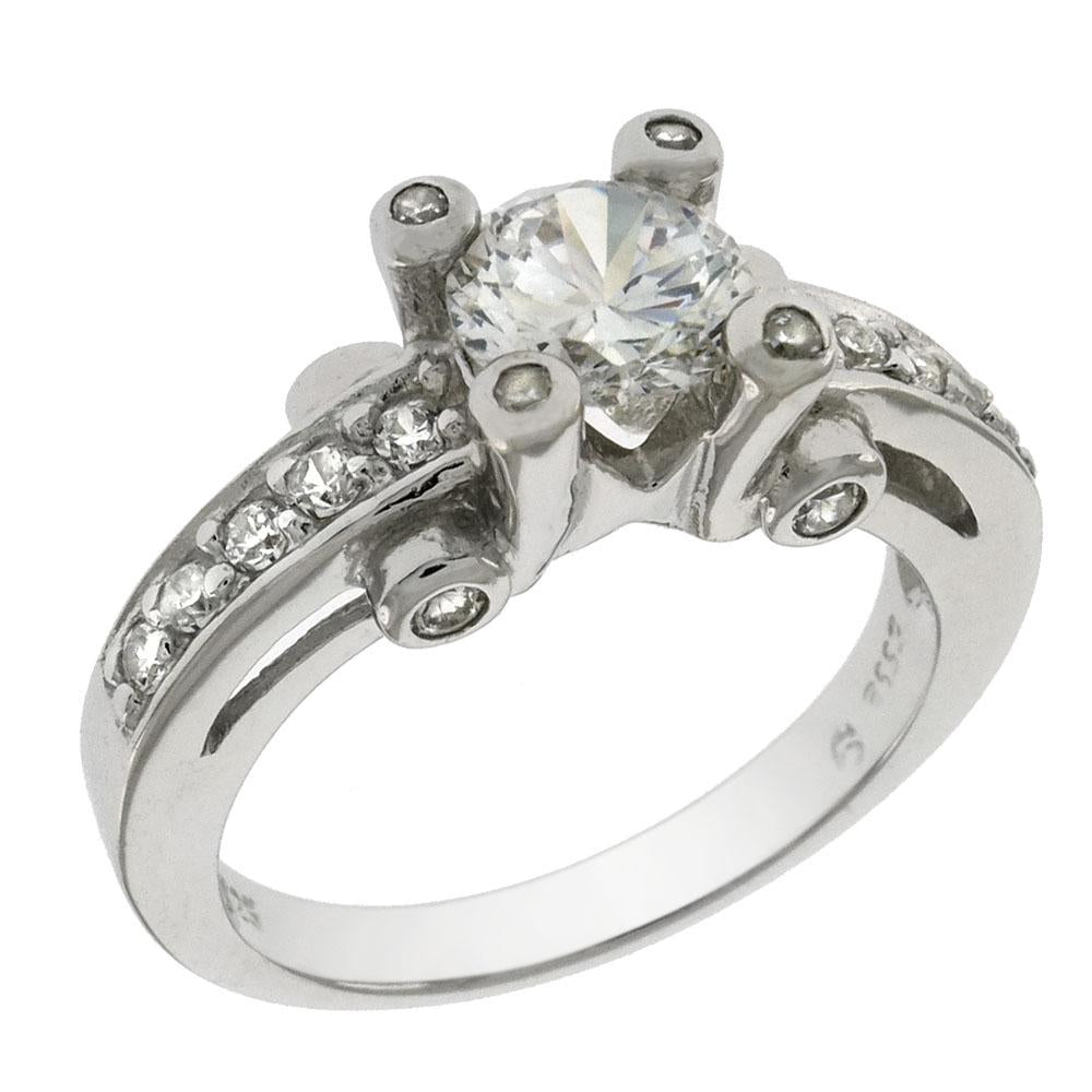 Sterling Silver CZ Cubic Zirconia Ring