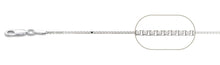 Load image into Gallery viewer, Italian Sterling Silver Round Box Chain 022- 1mm with Spring Clasp Closure