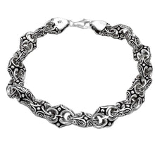 Load image into Gallery viewer, Unique Design Sterling Silver Oxidized Bracelet
