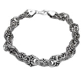 Unique Design Sterling Silver Oxidized Bracelet
