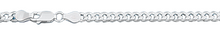 Load image into Gallery viewer, Sterling Silver Italian Solid Curb Link Chain 120 - 4.5mm Luxurious Nickel Free Necklace with Lobster Claw Clasp Closure