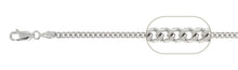 Load image into Gallery viewer, Sterling Silver Rhodium Plated Super Flat curb 4.7mm-120 Chain