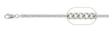 Load image into Gallery viewer, Italian Sterling Silver Curb Chain 035-1.1 mm with Spring Clasp Closure