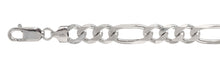 Load image into Gallery viewer, Italian Sterling Silver Figaro chain 220-8mm with Lobster Clasp Closure