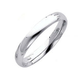 14K White Gold 5MM Classic Comfort Fit Wedding Band