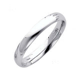 14K White Gold 8MM Classic Comfort Fit Wedding Band