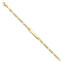 Load image into Gallery viewer, 14K Yellow Gold Figaro 3? Baby ID Bracelet