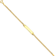 Load image into Gallery viewer, 14K Yellow 060 HOLLOW Cuban BABY ID Bracelet