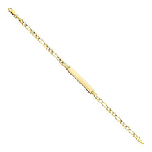 Load image into Gallery viewer, 14K Yellow Gold Figaro 3? ID Bracelet