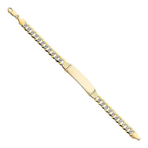 14K Yellow Gold Cuban WP ID Bracelet