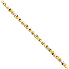 Load image into Gallery viewer, 14K Two Tone Stampato Bracelet