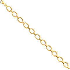 14K Yellow Light Fancy Hollow Bracelet