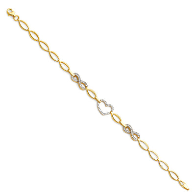 14K Yellow CZ Bracelet