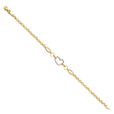 14K Yellow CZ Bracelet