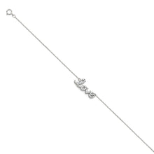 Load image into Gallery viewer, 14K White Light CZ Chain Bracelet