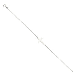 14K White Light Chain Bracelet