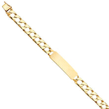 Load image into Gallery viewer, 14K Yellow Gold Cuban Link ID Bracelet