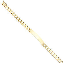 Load image into Gallery viewer, 14K Yellow Gold Cuban Link ID Bracelet